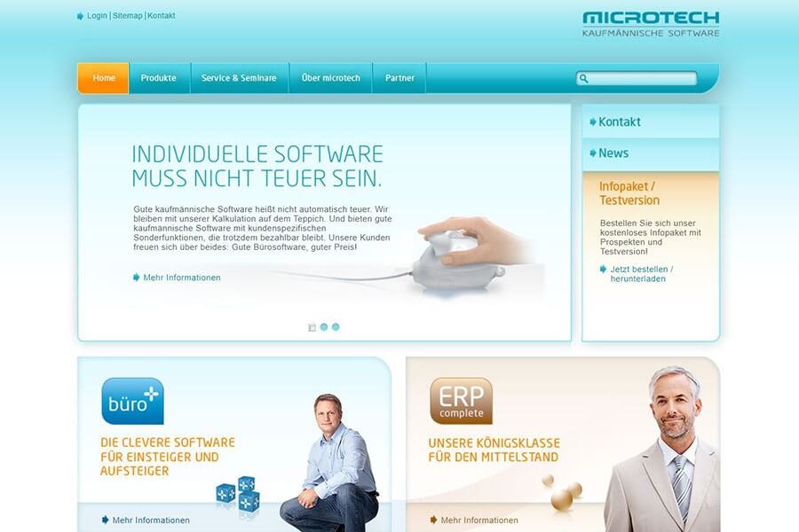 microtech Webseite von 2011